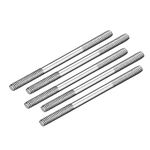 uxcell M2x35mm Pushrod Connector Stainless Steel Rod Linkage,for RC Boat,Car,Airplane,Helicopter,5pcs