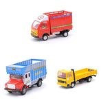 Centy Toys Tata Ace Freight Pull Back Carrier Centy Public Truck - (Color May Vary) Cargo Pull Back Truck, Kid