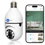 Maizic Smarthome 3 MP WiFi HD Robo Bulb CCTV Camera – Motion Detection Alert, Two Way Easy Communication, IP66 Waterproof for Outdoor & Indoor, Full HD 1080P Color Night Vision, Ptz Control