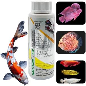BACTONIL –FW Freshwater Anti-Bacterial Solution for Aquarium Fish | for All Common Diseases of flowerhorn, arowana and Discus (BACTONIL –FW, 120ml), Pack of 1