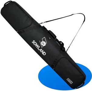 TVDARMO Padded Snowboard for Air Travel, Reinforced Double Snowboard Ski Bag with Pockets Shoulder Strap, Water-Resistant Bag Available Length in 155cm 165cm