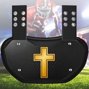 Football Backplate, Adjustable Lightweight Lower Back Protector, Durable ABS Football Gear for Youth & Adult, Fits Shoulder Pads for Training and Game Use
