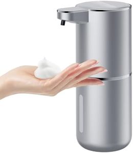 Wisekoti P11 Premium Space Gray Automatic Foaming Hand Soap Dispenser Touchless, Rechargeable Hand Foam Soap Dispenser for Bathroom and Kitchen