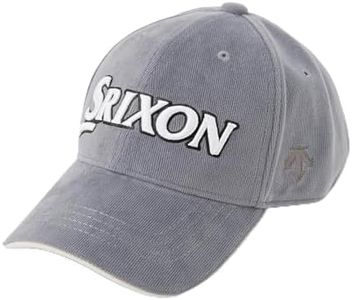 Srixon RG4FCP05M Men's Cap, Embroidered Logo on The Front, Simple, Golf Hat, GY00 (Gray), Free Size