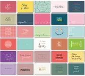 Positive Affirmation Cards Pantone Motivational Postcards pack of 30, Mindfulness gifts for students from teachers, women, men and teens Stylish positivity gifts for mental health well done cards