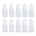 SUPVOX 10PCS Plastic Squeezable Dropper Bottles Empty Drop Bottles Essential Oil Squeeze Bottle Refillable Containers with Caps 5ml