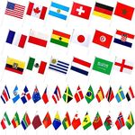 226 Different Countries International Stick Flag of the World Small Mini Hand Held Flags for Olympics,International Festival Decorations,All Countries Flags,8.2 x 5.5 Inch