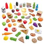 KidKraft 65-Piece Plastic Play Food