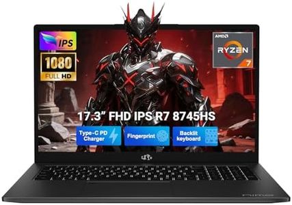 NIMO 17.3" Gaming-Laptop, AMD Ryzen 7 8745HS (Up to 4.9GHz Beat R9 7940HS) 32GB RAM 1TB SSD Radeon 780M, USB 4.0 FHD PC for AI Multitasking & Remote Video Creators Streaming 2-Yr Warranty