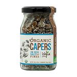 Ishka Farms Organic Capers in Sea Salt Fines - 130g, [11-13mm] Perfect in Marinade, Unique Chutneys & Salty Snack (Kair, Ker, Keir)