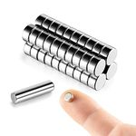 40pcs 6x3mm Small Magnets for Crafts -MEALOS Mini Magnets Tiny Magnets Neodymium Magnets Rare Earth Magnets -Little Button Magnets Micro Magnets-Round Magnets for Miniatures Crafts 3D Printed Projects