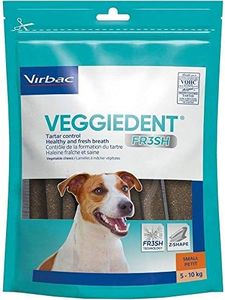 Heads Up For Tails Virbac Veggiedent Oral Hygiene Stick Dog Chew - 224G - Small, 1 Count