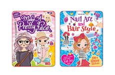 Make A Pretty Face and Nail Art, Hair Style Pack- 2 Books