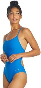Sporti Tie Back One Piece Swimsuit - Bongo Blue - 32
