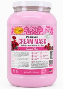 SPA REDI - Body and Foot Cream Mask, Sensual Rose, 128 Oz - Pedicure Massage for Tired Feet and Body, Hydrating, Fresh Skin - Infused with Hyaluronic Acid, Amino Acids, Panthenol, Comfrey Extract