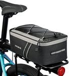 JXFUKAL Rear Bike Rack Bag with Rai