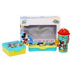 SKI Saturn 3D Mickey Back to School Combo Set- Lunch Box, Water Bottle & Pencil Box