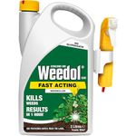 Weedol 019423 Fast Acting Weedkiller, Ready to Use, Manual Spray 3 Litre, Clear