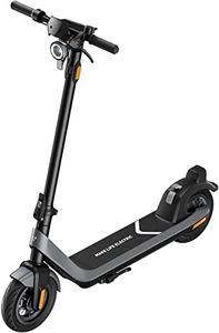 NIU KQi2 Electric Scooter for Adults - 600W Max Power, 40KM Range, Max Speed 28KM/H, Double Braking System, Wide Deck, 9.5'' Tubeless Fat Tires, Portable Folding E-Scooter, UL Certified-Grey
