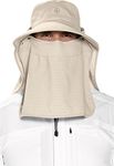 Coolibar UPF 50+ Women's Men's Stevie Ultra Sun Hat - Sun Protective, Stone, One Size