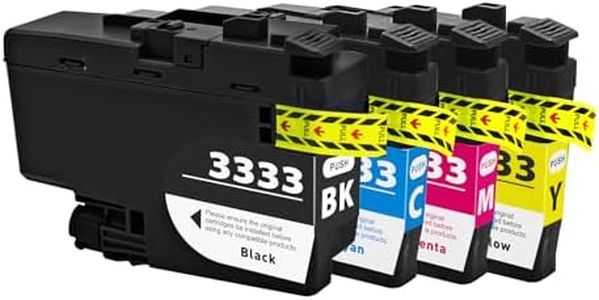 GreenArk LC3333 Ink Cartridges Compatible for Brother LC 3333 Replacement for Brother MFCJ1300DW DCP-J1100DW Printer (1B 1C 1M 1Y)