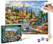 Schipper 609240798 Painting by Numbers - On Lake Como - Painting Pictures for Adults Including Brush and Acrylic Paints 24 x 30 cm