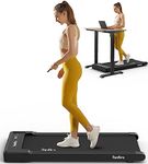 Redliro Walking Pad Treadmill Under Desk, Portable Mini Treadmill with Remote Control, 265lbs Max Weight, Installation-Free Jogging Machine for Home/Office