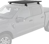 Rhino Rack Complete Pioneer Roof Rack Kit Compatible with F150, Silverado, Sierra, High Strength Alumimum, Easy Bolt on Clamp Mounting, Includes Pioneer Platform, Legs, Fit Kit, Black (ROLF2)