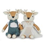 Haus & Kinder Cotton Plush Rag Doll for Boys and Girls, Sleeping Cuddle Baby Soft Doll|Noah and Sophia (Pack of 2),Assorted