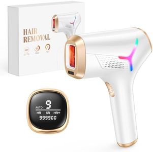 Hikyskin IGBT IPL Epilatore Luce Pulsata - con Doppio Flash HR & Potente Modalità HR+ per Una Depilazione Indolore su Uomini, Donne, Corpo, Viso e Zona Bikini