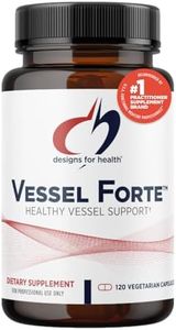 Designs for Health Vessel Forte - Healthy Blood Vessel Support Supplement with Diosmin, Quercetin, Gotu Kola Extract, Horse Chestnut + Grape Seed - Non-GMO (120 Capsules)