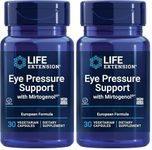 Life Extension Eye Pressure Support with Mirtogenol, Blueberry Extract and Pycnogenol, 30 Vegan Capsules, Gluten Free, Vegetarian, Soy Free, Non-GMO (Pack of 2)