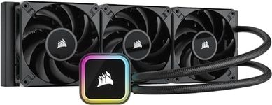 CORSAIR iCUE H150i RGB Elite Liquid CPU Cooler (16 Dynamic RGB LEDs, 120mm AF Elite Series FDB Fans, 360mm Radiator, LGA 1700, 1200, 115X, 2066, and AM4 Sockets) Black (CW-9060060-WW)