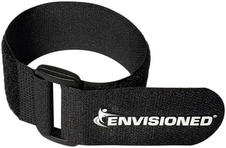 Reusable Cinch Straps Combo Pack - Multipurpose Quality Hook and Loop Securing Straps - 12 Pack 3 of Each Size (3/4"x8", 1"x12", 1"x15", 1"x20") - Plus 2 Free Bonus Reusable Cable Ties