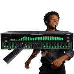 AVSMGP Hi-Fi Audio Stereo Graphic Equalizer, 31-Band Digital Equalizer- Includes 12 Rhythm Patterns- LED Music Voice Rhythm Spectrum Display for Home Entertainment Audio Setup