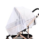 LAWALEISHE Universal Mosquito Net for Pram, Summer Portable Mini Insect Net,Machine Washable, Elastic and Breathable,Mosquito Net for Pram,for Pushchair Car Buggy Carrycot Stroller Bassinet