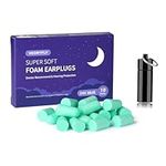 NEW Soft Foam Ear Plugs for Sleeping, 10 Pairs Reusable Sleep Ear Plugs with a Travel Case, 38dB SNR Noise Reduction Earplugs for Snoring, Shooting, Concert, Study, Travel, Loud Events, Easy to Wear