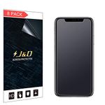 J&D Compatible for iPhone XR Screen Protector (8-Pack), Not Full Coverage, Anti-Glare Matte Film Shield Screen Protector Compatible for iPhone XR 6.1 inch Matte Screen Protector