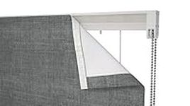 CONNECT Speedy Roman blind Cassette Kit, Aluminium headrail, White, 120cm