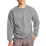 Hanes Men's Ultimate Cotton Sweatshirt, Oxford Grey, L