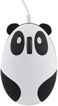 CHUYI Super Cute Wired Mouse Cartoon Panda Shape Mini Mouse Novelty Portable Computer Mouse Unique Small Desktop Mouse Laptop PC Mouse for Women Kids Girls