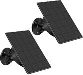 Solar Panel for Blink Camera Outdoor,3W Blink Outdoor Camera Solar Panel Compatible with Blink XT/XT2 & Outdoor Camera&SimpliSafe Camera,Waterproof Blink Camera Solar Panel with Rubber Plug(2 Pack)