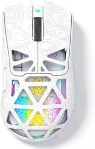 NSYCA G11 RGB Wireless Gaming Mouse for Gaming Setup & Multi-Device Use, Tri-Mode Bluetooth 5.1/2.4GHz/USB-C, 22000 DPI Lightweight Programmable Mouse for PC, Laptop & Mac