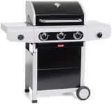 Barbecook Gas Barbecue Trolley with Lid and Grill Thermometer Powerful 12 kW Black 124 x 55.7 x 118.8 cm