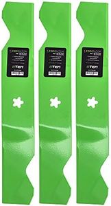 8TEN LawnRAZOR Mower Blade Set for Craftsman AYP 54 inch Deck 187254 187256 Husqvarna 532187254 532187256 (Medium Lift)