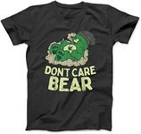 Funny Bear Smoking Weed Cannabis Marijuana 4:20 Stoner T-Shirt for Men Women | Made in USA | by VnSupertramp Apparel Black