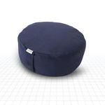 Core Asana Cushion for Tailbone, Sciatica, Lower Back Pain Relief | Meditation Cushion Pillow with Removable Cotton Cover - 36x15cm (Midnight Blue)