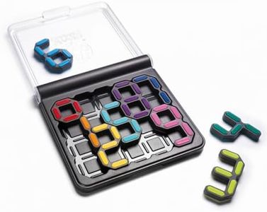 SmartGames IQ Digits - Jeu Casse Tête - Jeu de Réflexion - 120 Défis - 2D et 3D - Niveau Facile à Expert - Les petits calculs feront les bons placements - 1 Joueur - A Partir de 7 Ans