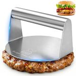 Xtudeec Smash Burger Press Pro, Professional Stainless Steel Hamburger Smasher Tool for Smashburger, Round Burger Smasher for Griddle, Meat, Bacon, Ground Beef