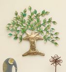 Vedas Exports Iron Alila Tree Wall Decorative Hanging & Mounted Art Sculpture Living Room Wall Art (Multicolour, Size 28 x 28 inches)